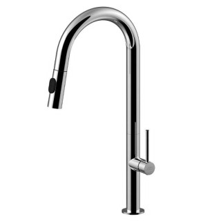 Paffoni Chef high kitchen tap with pull-out hand shower CH185CR
