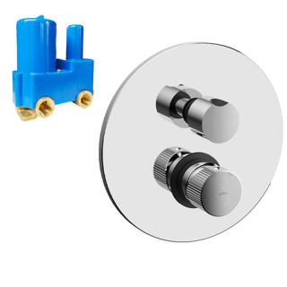 Paffoni Jo 3-outlet recessed shower tap 3-position JO019CR