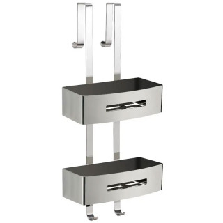 Gedy Poseidon shower caddy double shelf polished chrome 7719-13