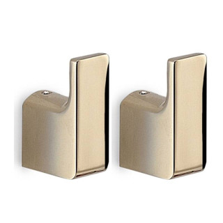 Gedy Pirenei bathrobe hook 2 pieces polished gold PI27-87