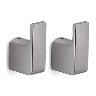 Gedy Pirenei bathrobe hook 2 pieces brushed steel PI27-38
