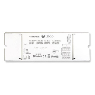 Bluetooth Mesh control unit for Ledco RGB/RGBW led strip regulation CT580/BLE