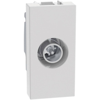 Toma TV coaxial directa Bticino MatixGO 1 módulo blanco JW4202D