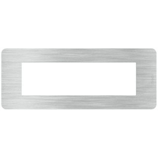 Plaque Bticino MatixGO Effects 7 modules aluminium JA4807EA