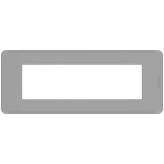Plaque Bticino MatixGO 7 modules gris JA4807JG