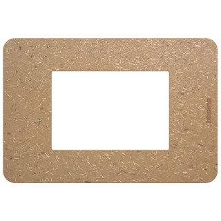 Plaque Bticino MatixGO Bio 3 modules JA4803BB