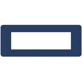 Plaque Bticino MatixGO Tones 7 modules bleu JA4807TB