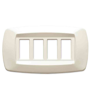 Plaque Master modi 4 places ivoire MD284