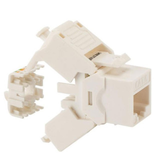 Vertical grip Fanton RJ45 UTP CAT.6 white with click 23713