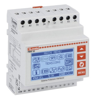 Lovato three-phase interface protection with and without neutral PMVF52
