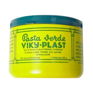 Pâte verte Idroblok Viky-Plast pour eau et gaz 450 grammes 01019301