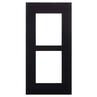 2N recessed frame for IP/LTE Verso 2-module outdoor intercom units black 9155012B