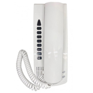 Elvox Petrarca Interphone électronique mural à 5 fils Blanc