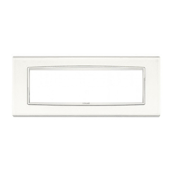 Plate Vimar Eikon Classic Reflex ice white 7 modules 20657.B41