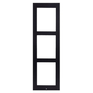 2N Wall Mounted Frame for IP/LTE Pushbutton Intercom Verso 3 Modules Black 9155023B