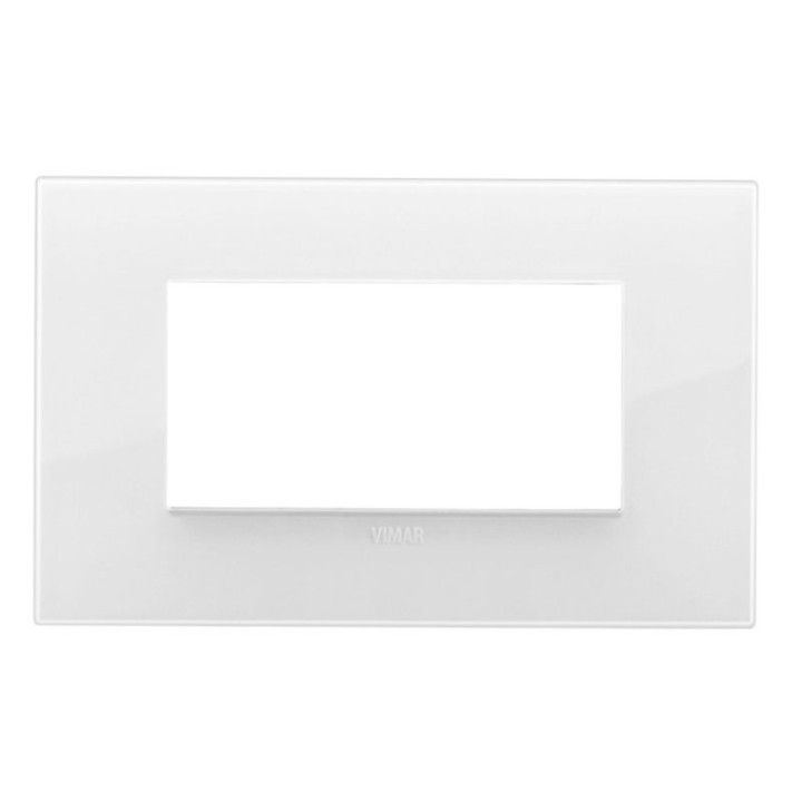 Plate Vimar Eikon Classic Reflex ice white 4 modules 20654.B41