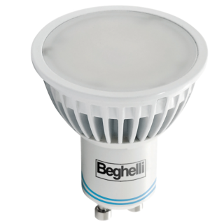 Beghelli led spot lamp GU10 4W 3000k warm light black-out 56302