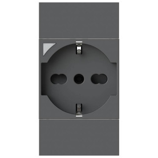 P40 Smart 4Box schuko socket for Bticino Living Now black 4BP40S.KG