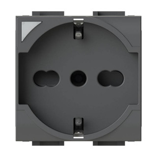 P40 Smart 4Box Schuko-Steckdose für Bticino LivingLight anthrazit 4BP40S.L