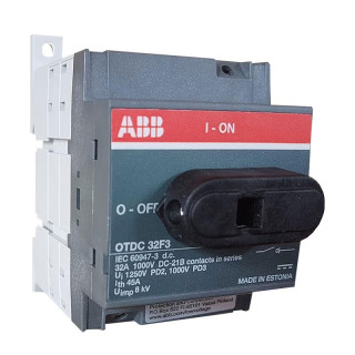 Sezionatore di manovra Abb 32A 3P 1000VDC 3 Moduli OTDC32F3