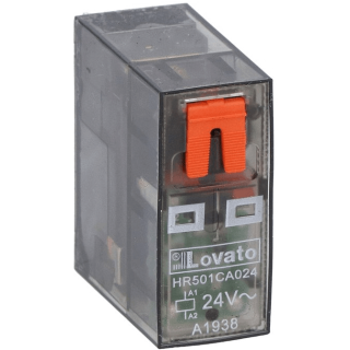 Lovato Mini-Relais 16A 1 Wechsler 24VAC + LED HR501CA024