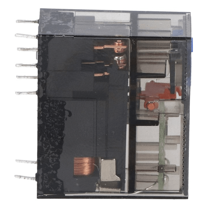 Mini Relé Lovato 8A 2 interruptores 24VDC + LED HR502CD024