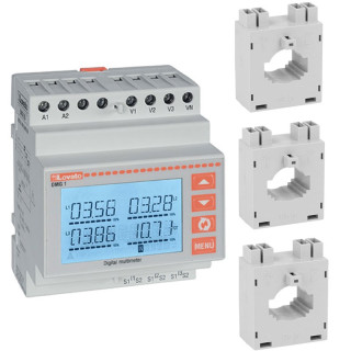 Lovato DMG100 Multimeter Kit + 3 100/5A Transformers DMGKIT100100