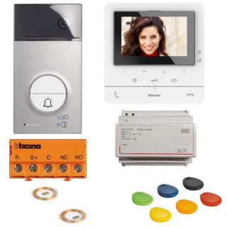 Bticino CLASSE100 X16E WiFi 2-Wire Single-Family Video intercom Kit 364614