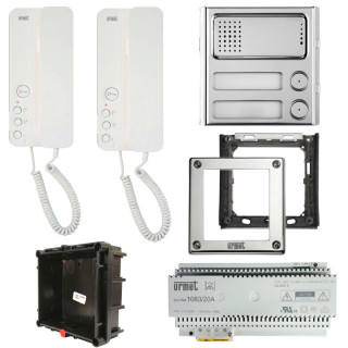 Urmet Sinthesi Steel Two-Family Intercom Kit 1183/603
