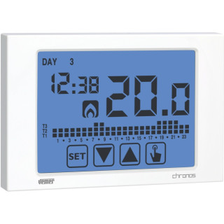 Cronotermostato de pared Vemer Chronos Touch Screen a pilas VE451100