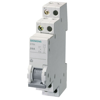 Bipolar switch Siemens 2P 20A 1-0-2 1 Module