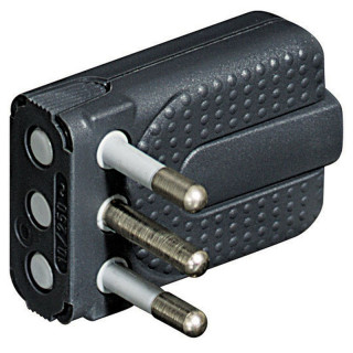 Bticino Corner plug 2P+E 16A space-saving grey S2466TGE