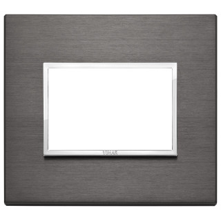Vimar Eikon Evo plaque 3 modules Gris Lave 21653.03
