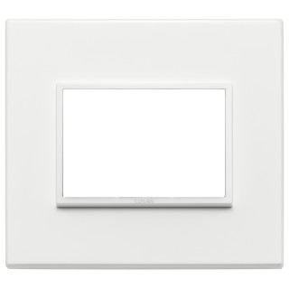 Placa Vimar Eikon Evo 3 módulos Blanco Total 21653.17