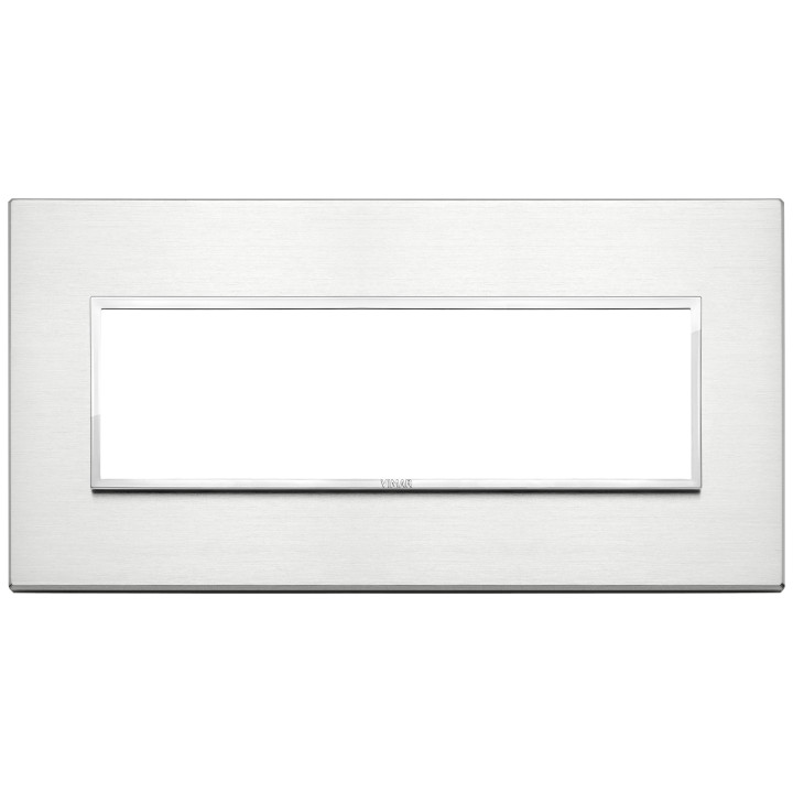 Vimar Eikon Evo Platte 7 Module Brillant Aluminium 21657.01