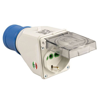 Fanton Industrial adapter two-pin for plug 230V IP44 73108