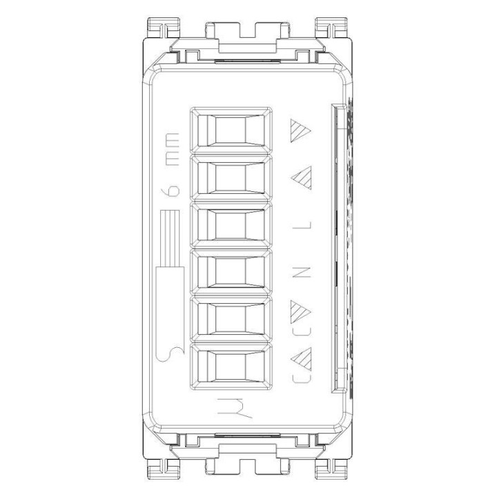 Vimar Arkè Quid roller shutter switch grey 19196