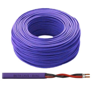 Beta Cavi fire resistant cable 2x2.5 sq. mm LSZH sheath Purple 500m