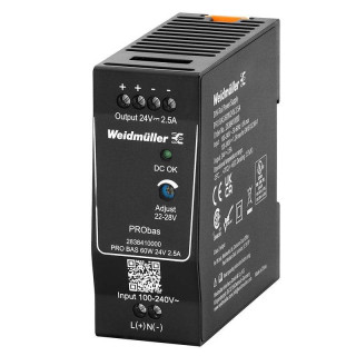 Weidmuller Pro Bas switching power supply 1F/24VDC 2.5A 2838410000