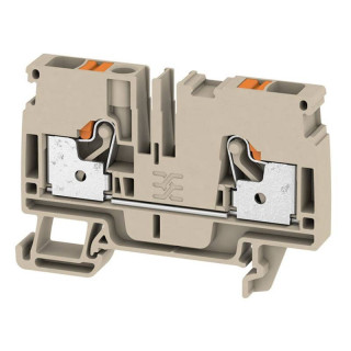 Weidmuller Push-In Through Clamp 6mmq Beige 1992110000