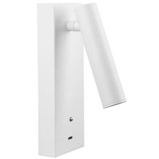 Beneito Faure PURE 4W 2700K white LED wall lamp with USB