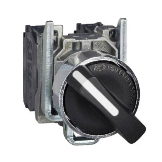 Sélecteur à levier à 3 positions Telemecanique noir XB4BD33