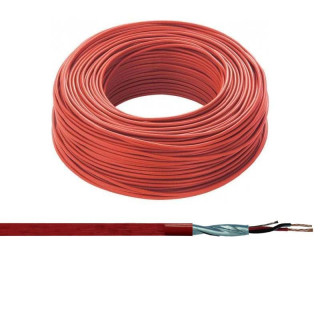 Fire resistant cable PH120 FTE29OHM16 2x2.5mmq red 200m