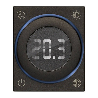 Vimar Linea IoT 2 Module Drehregler-Thermostat schwarz 30810.G