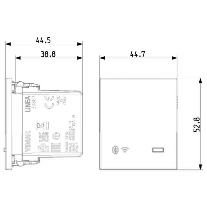 Gateway connecté IoT Vimar Linea IOT 2 modules Chanvre 30807.C