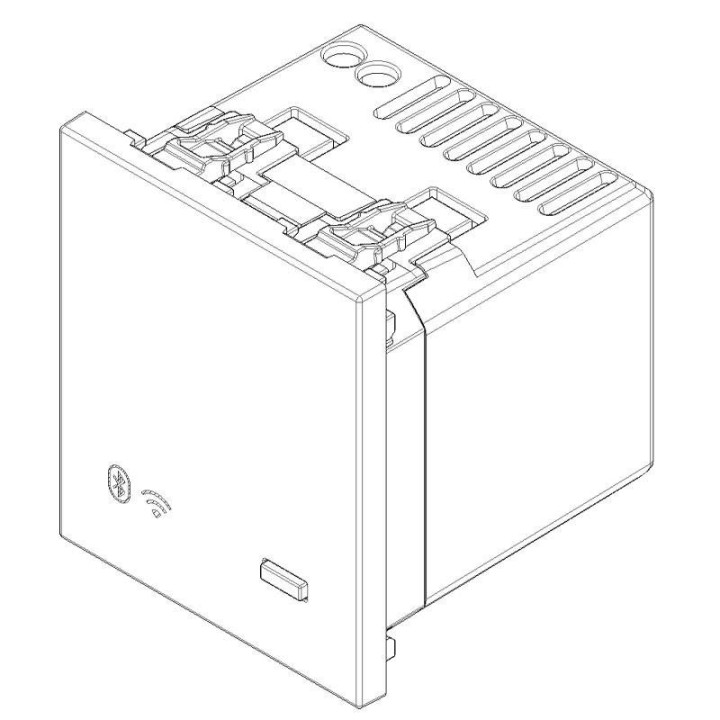 Gateway connecté IoT Vimar Linea IOT 2 modules Chanvre 30807.C