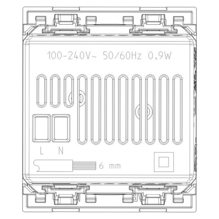 Vimar Linea IoT Smart Gateway 2 Modules Canvas 30807.C