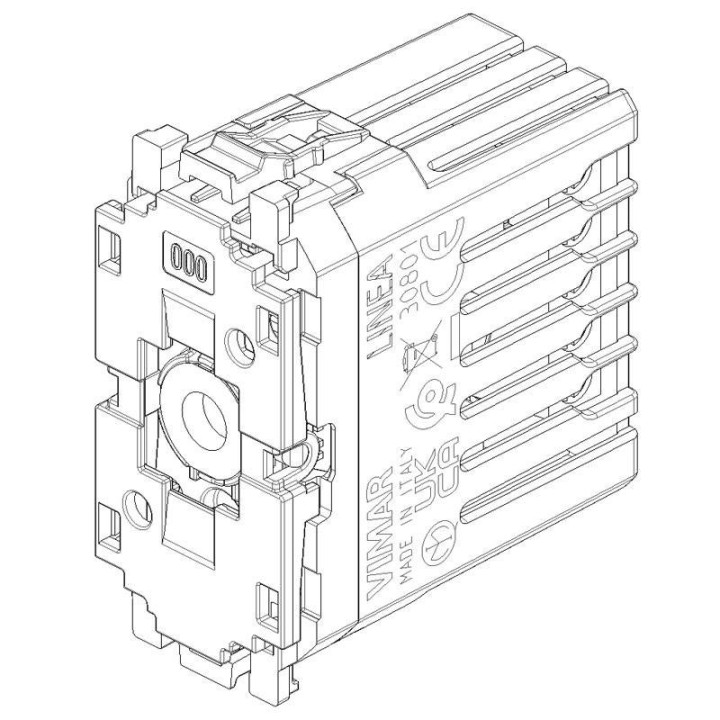 Commande électronique connecté IoT Vimar Linea View sans fil 30801