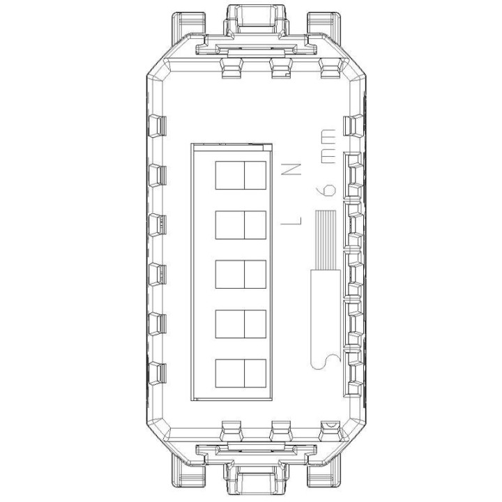 Commande électronique connecté IoT Vimar Linea View sans fil 30801