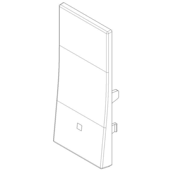 Couvre-touche Vimar Linea aligné 1 module Blanc 31000.B